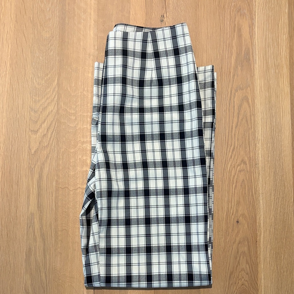 Princess Polly Checkered Pants - Black and White